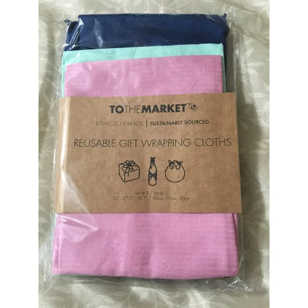 To The Market Ethically Made Sustainably Sourced Reusable Gift Wrapping Cloths